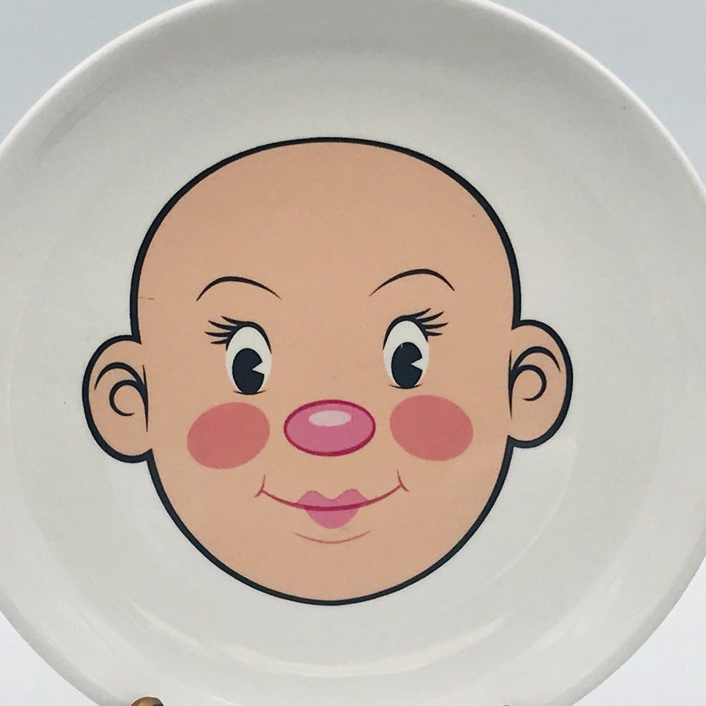 Fred Face Plate White Child Head Play Food